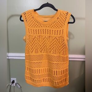 Talbots Deep Yellow Knit Top